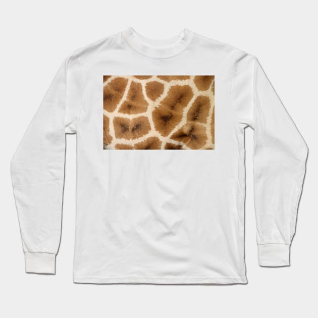 Rothschild's Giraffe Hide Long Sleeve T-Shirt by Carole-Anne